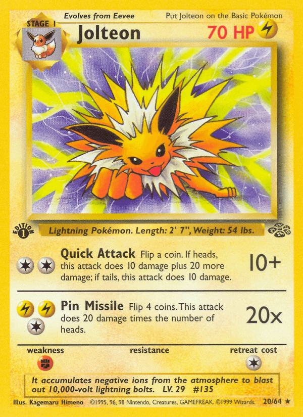Jolteon Pokémon Karte