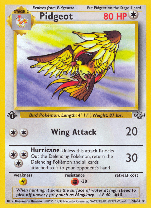 Pidgeot Pokémon Karte