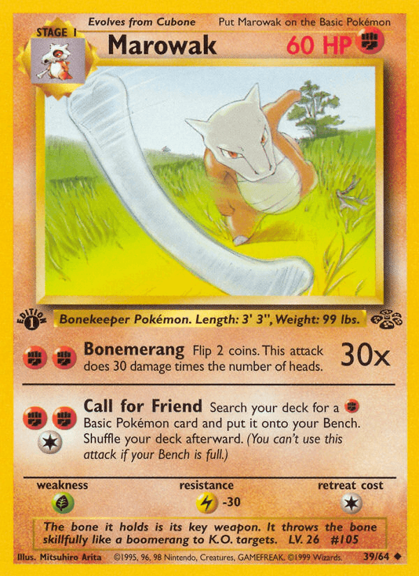 Marowak Pokémon Karte