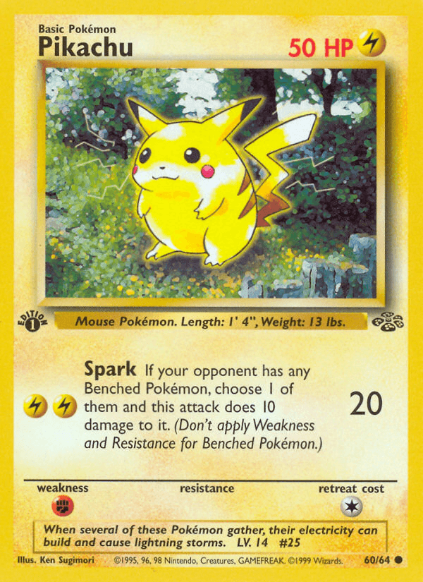 Pikachu Pokémon Karte
