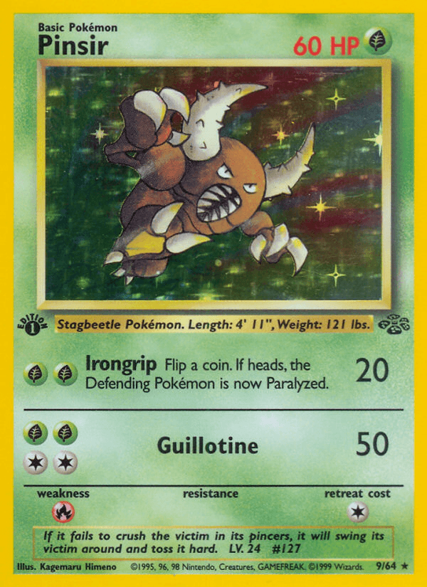 Pinsir Pokémon Karte