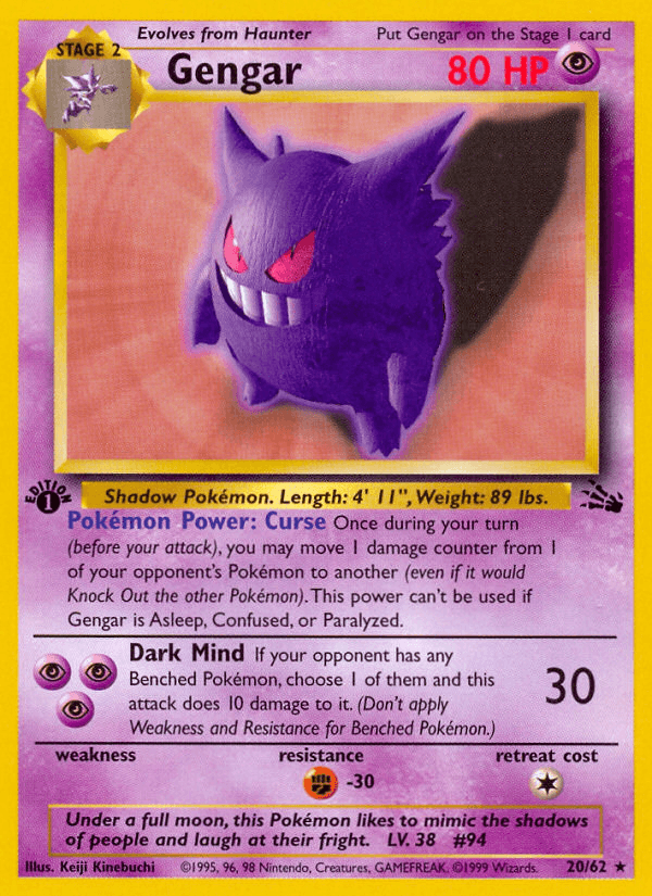 Gengar Pokémon Karte