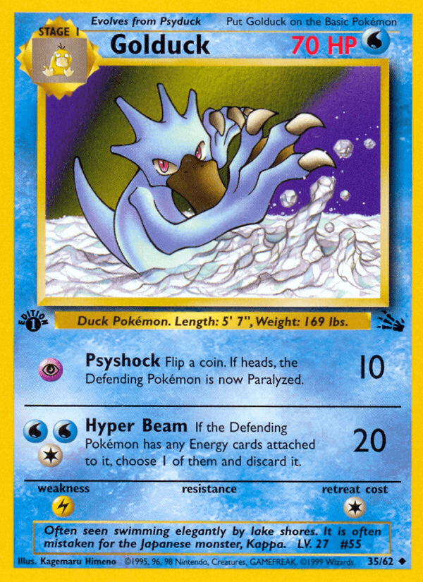 Golduck Pokémon Karte