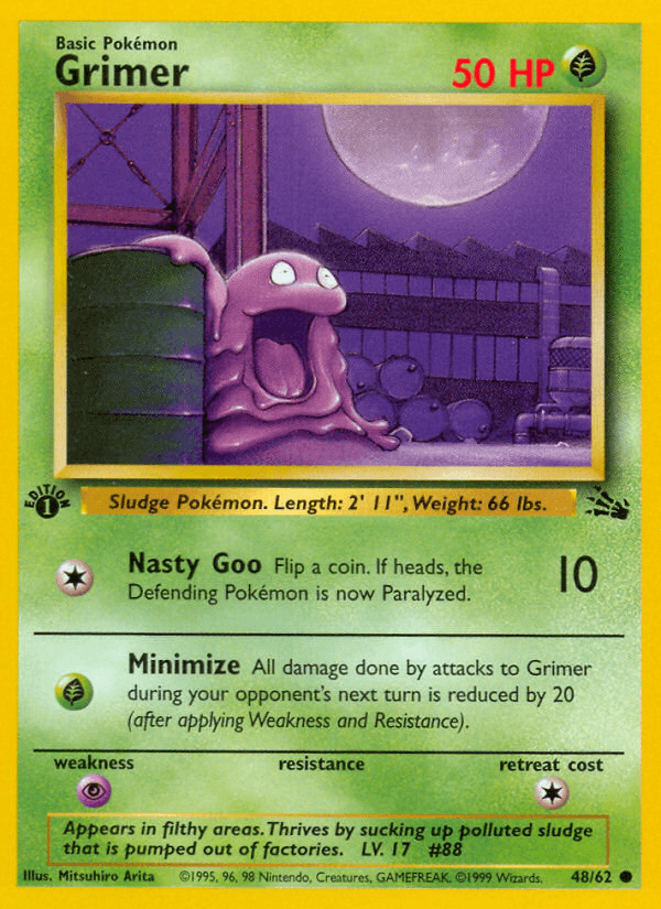 Grimer Pokémon Karte