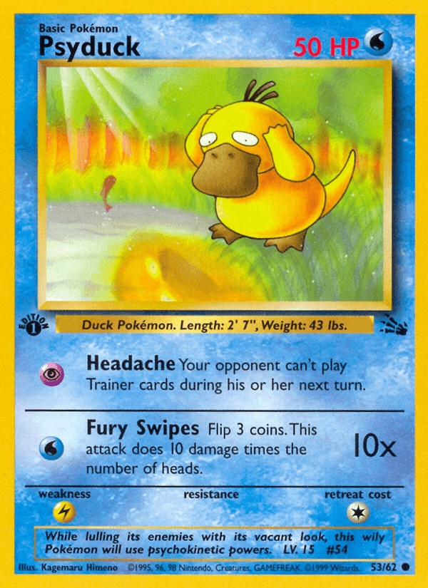 Psyduck Pokémon Karte