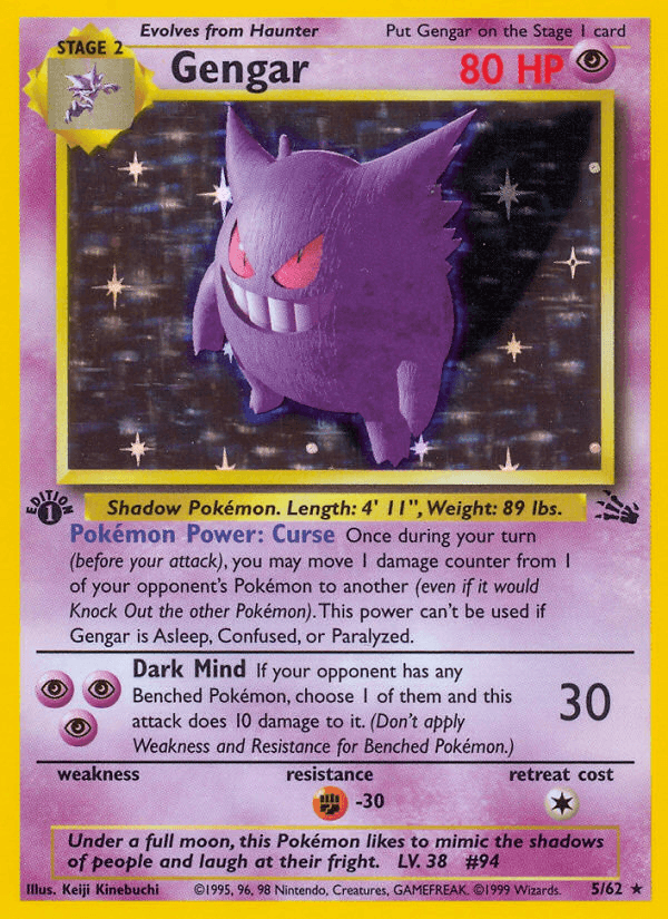 Gengar Pokémon Karte
