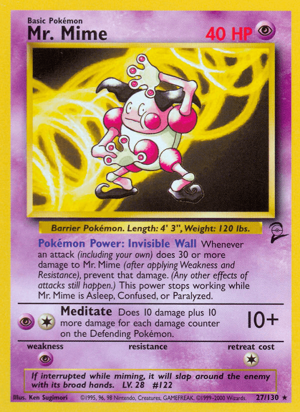 Mr. Mime Pokémon Karte