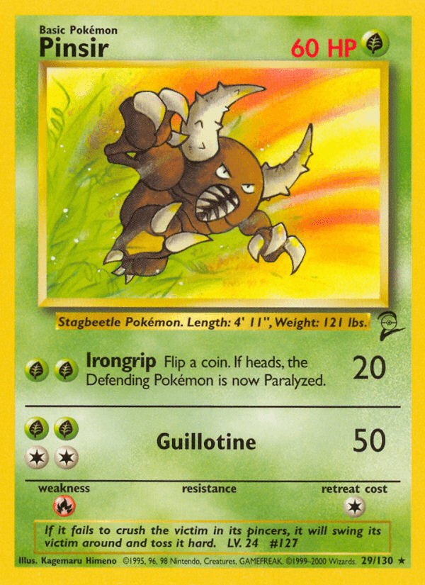 Pinsir Pokémon Karte