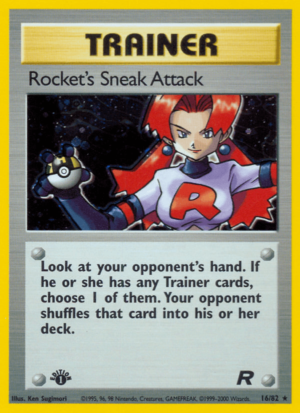 Rocket's Sneak Attack Pokémon Karte