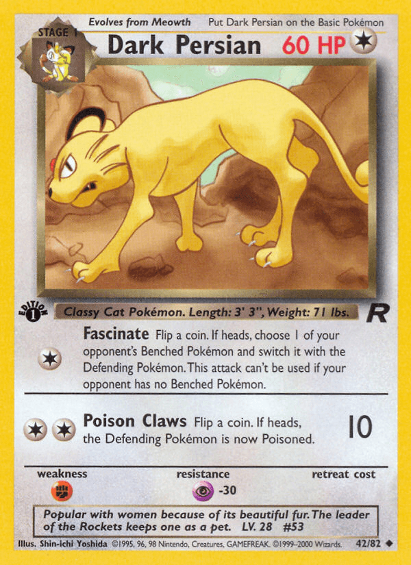 Dark Persian Pokémon Karte