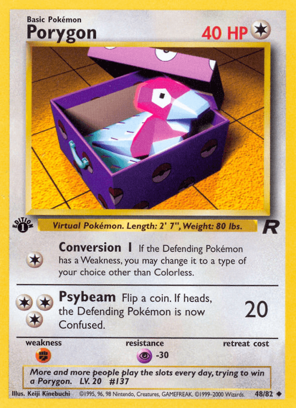 Porygon Pokémon Karte