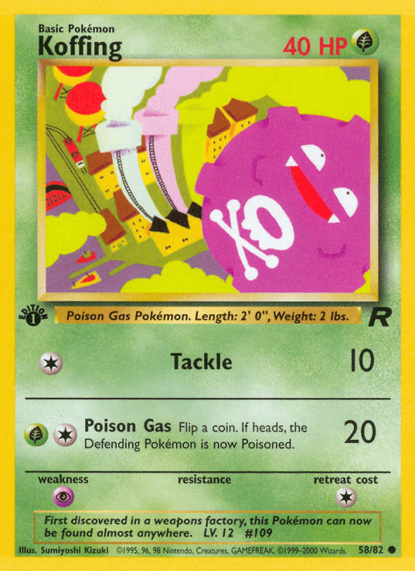 Koffing Pokémon Karte