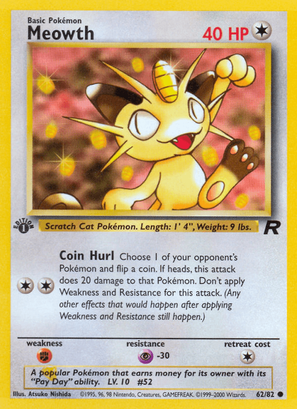 Meowth Pokémon Karte