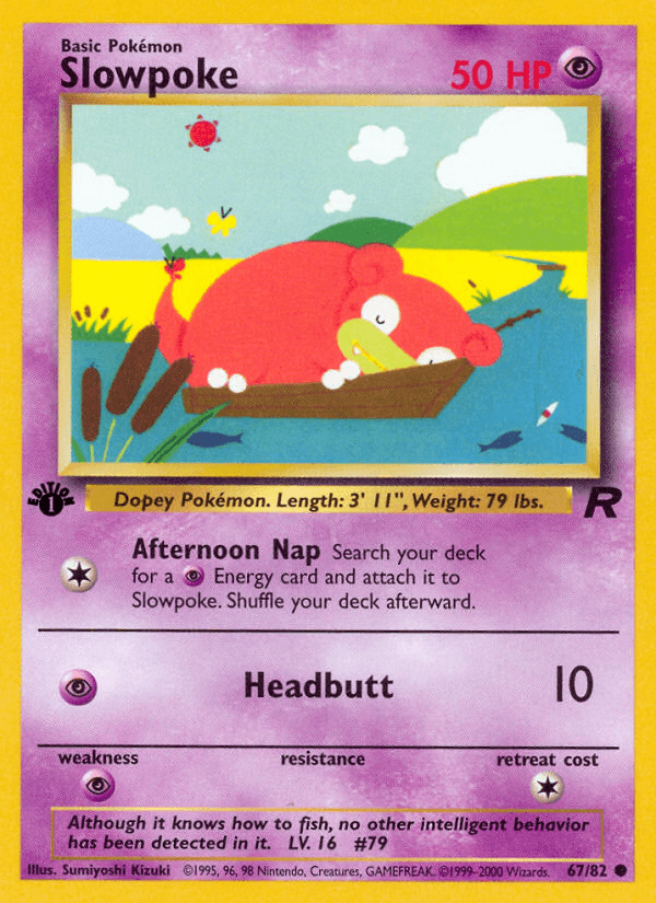 Slowpoke Pokémon Karte