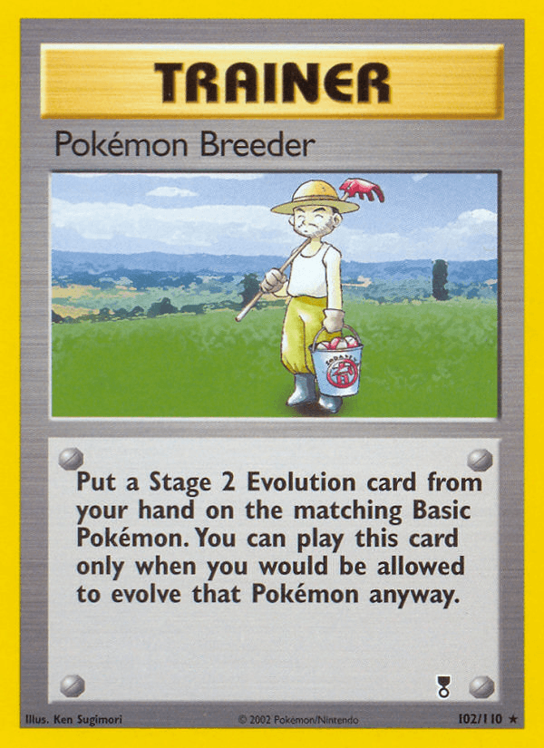 Pokémon Breeder Pokémon Karte