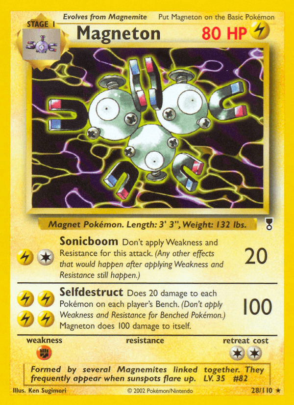 Magneton Pokémon Karte