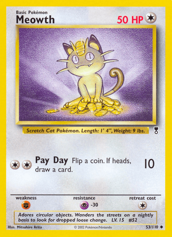 Meowth Pokémon Karte