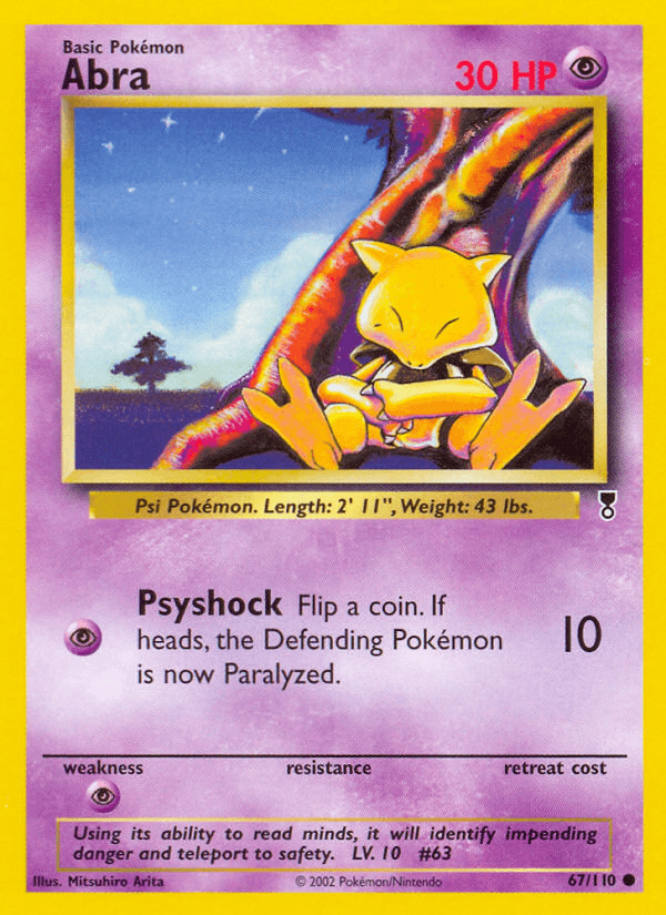 Abra Pokémon Karte