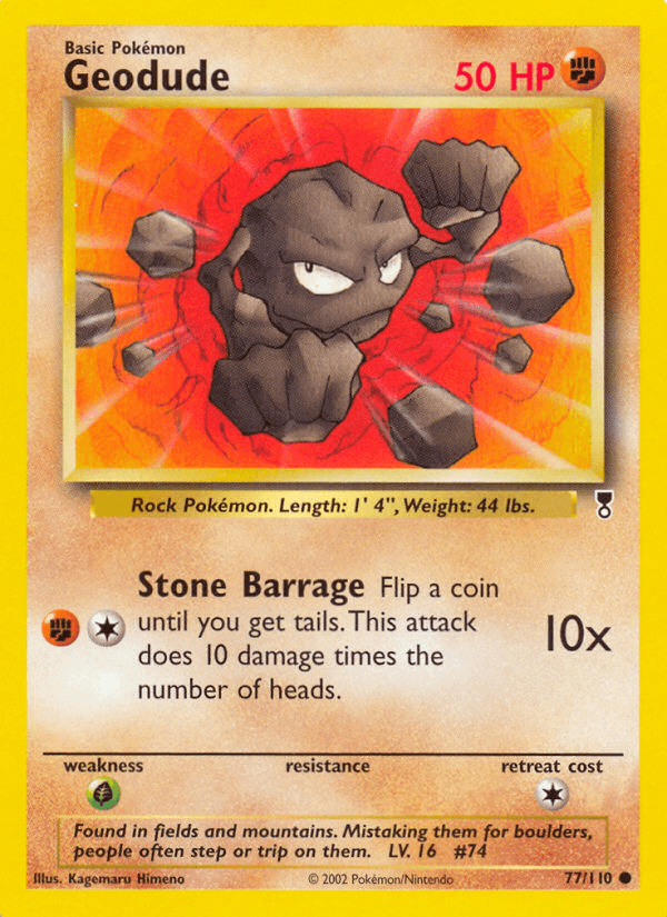 Geodude Pokémon Karte