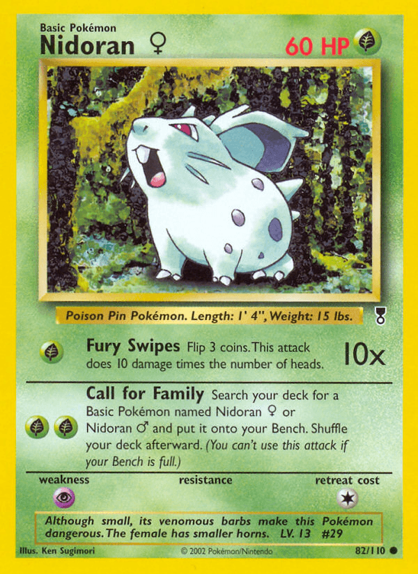 Nidoran ♀ Pokémon Karte