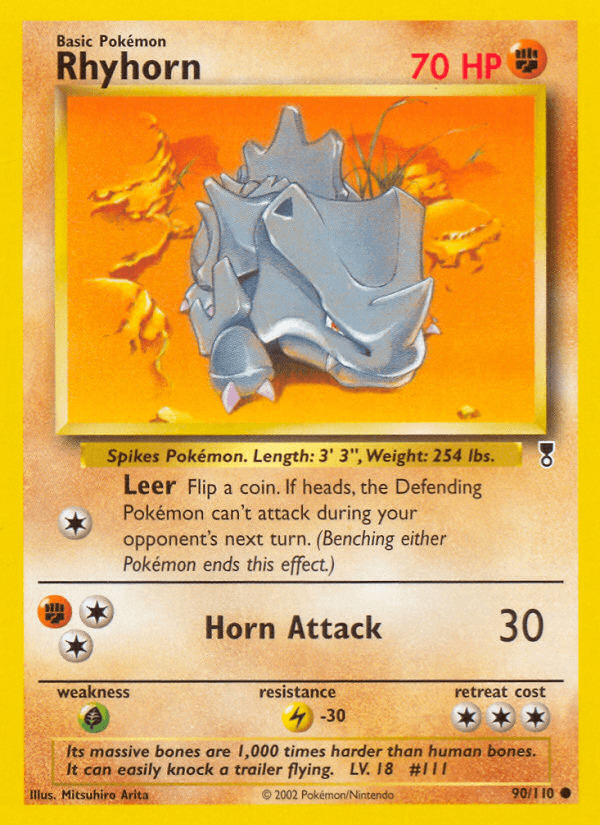 Rhyhorn Pokémon Karte
