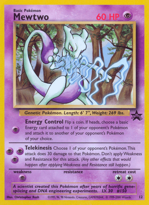 Mewtwo Pokémon Karte