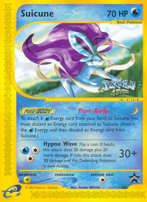 Suicune Pokémon Karte