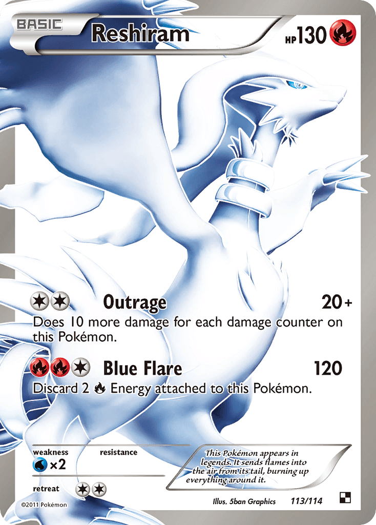 Reshiram Pokémon Karte