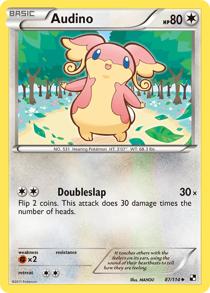 Audino Pokémon Karte