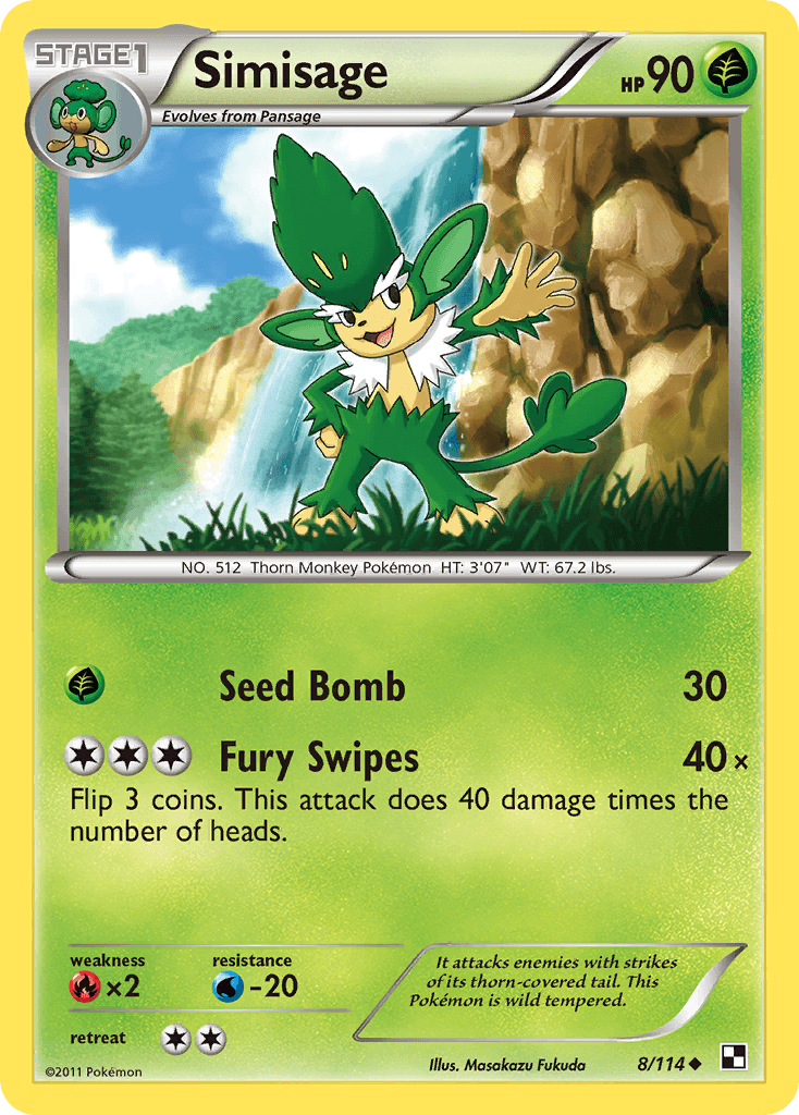 Simisage Pokémon Karte