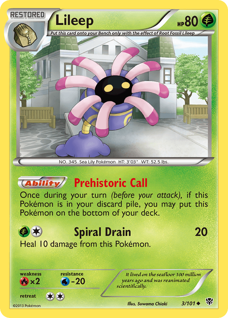 Lileep Pokémon Karte