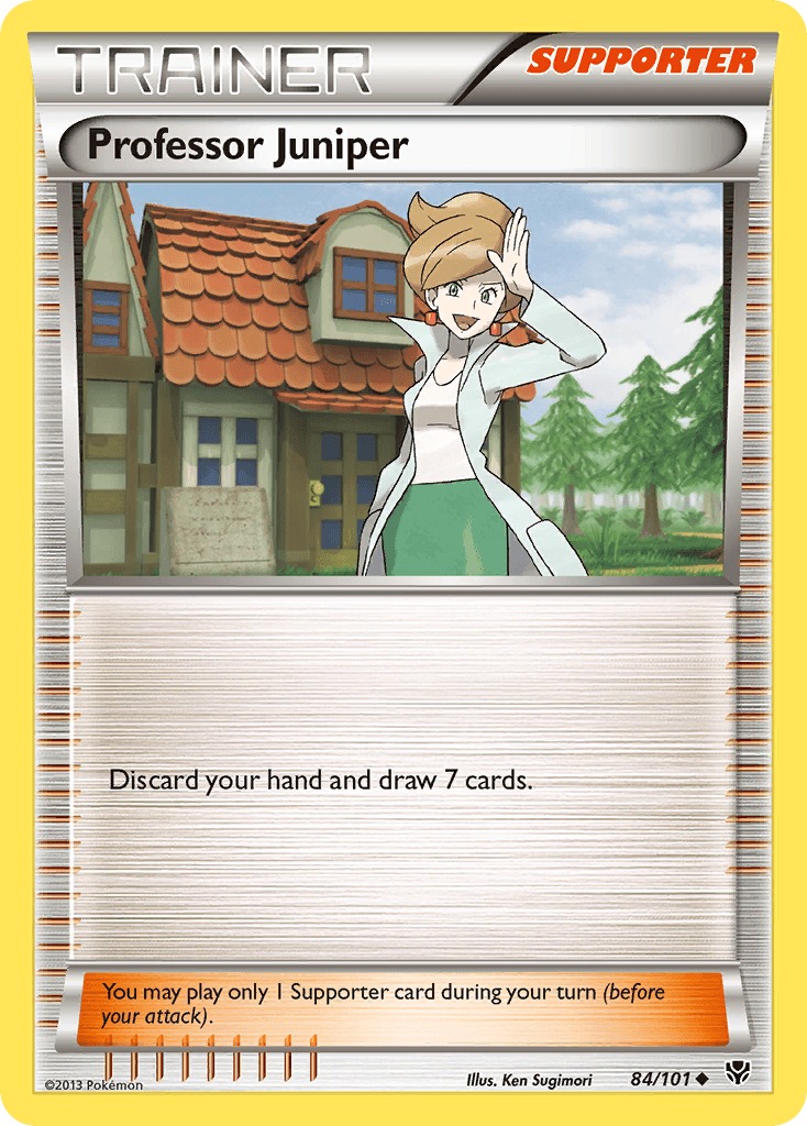 Professor Juniper Pokémon Karte