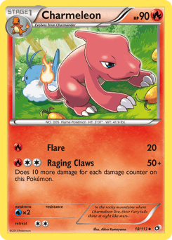 Charmeleon Pokémon Karte
