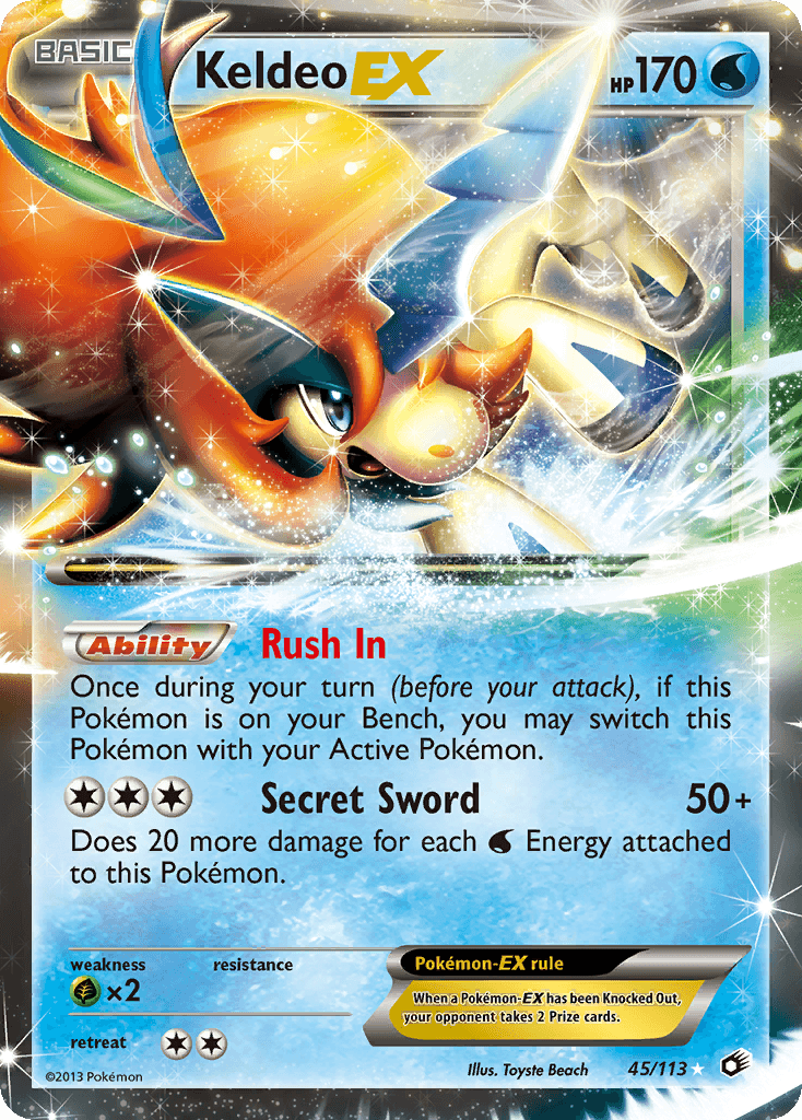 Keldeo-EX Pokémon Karte