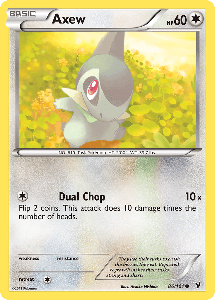 Axew Pokémon Karte