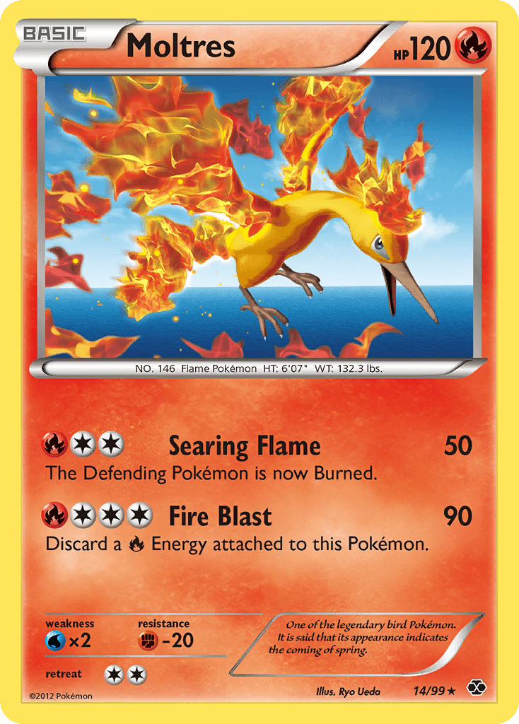 Moltres Pokémon Karte