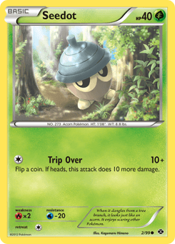 Seedot Pokémon Karte