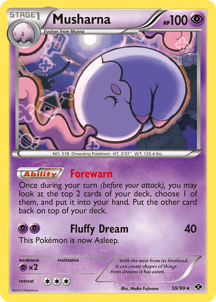 Musharna Pokémon Karte