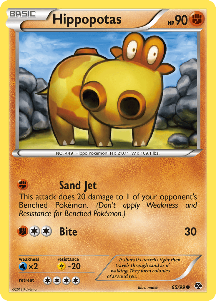 Hippopotas Pokémon Karte