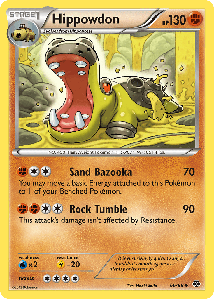 Hippowdon Pokémon Karte