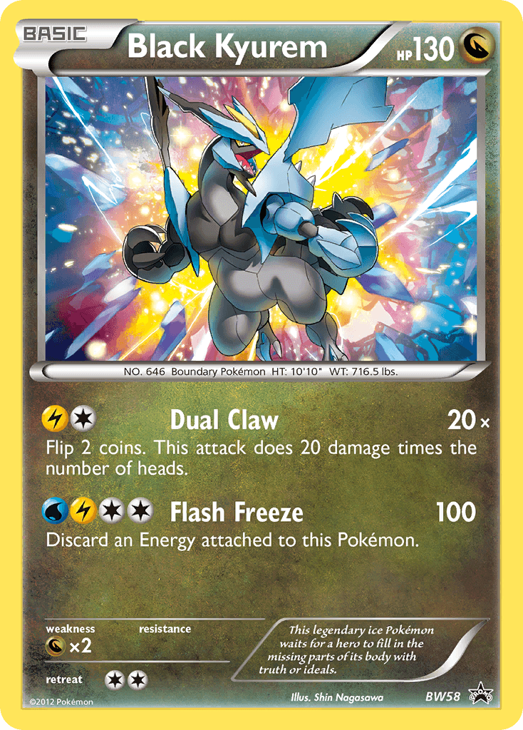 Black Kyurem Pokémon Karte
