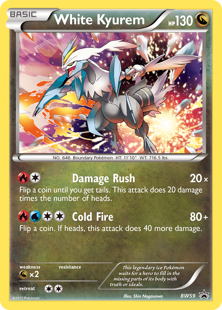 White Kyurem Pokémon Karte