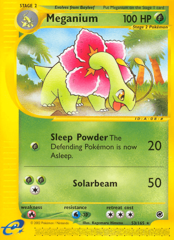 Meganium Pokémon Karte