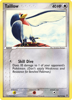Taillow Pokémon Karte