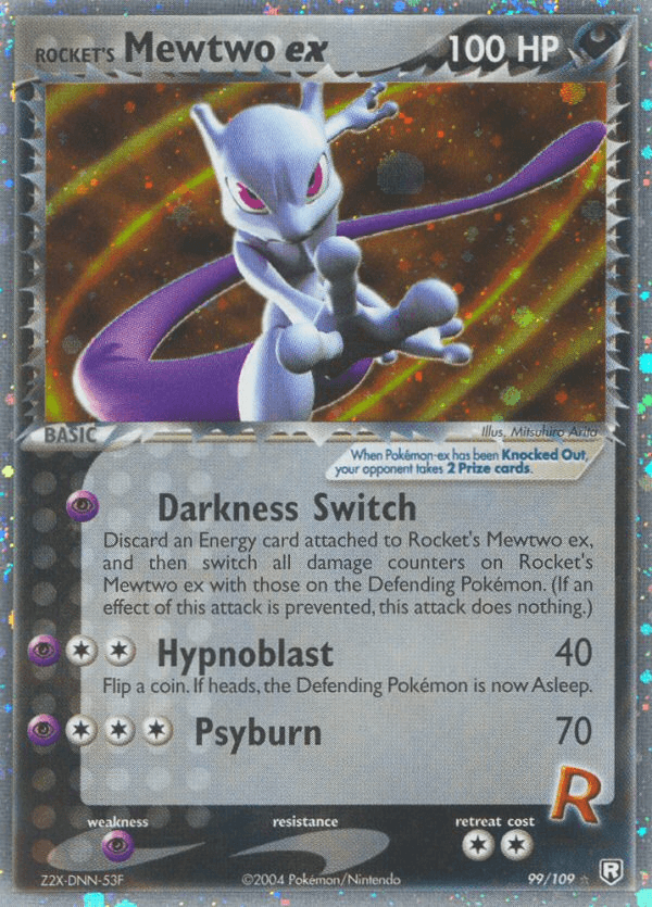 Rocket's Mewtwo ex Pokémon Karte