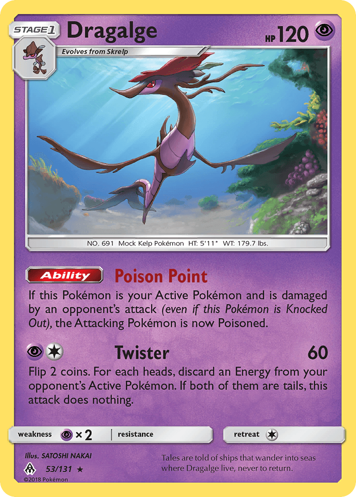 Dragalge Pokémon Karte