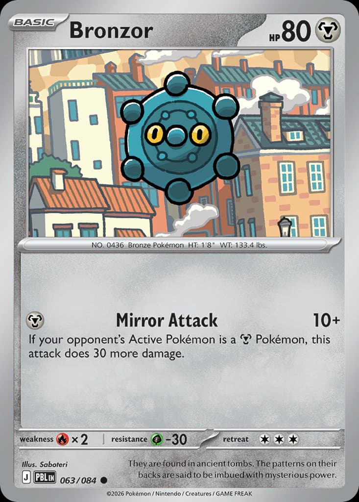 Bronzor Pokémon Karte