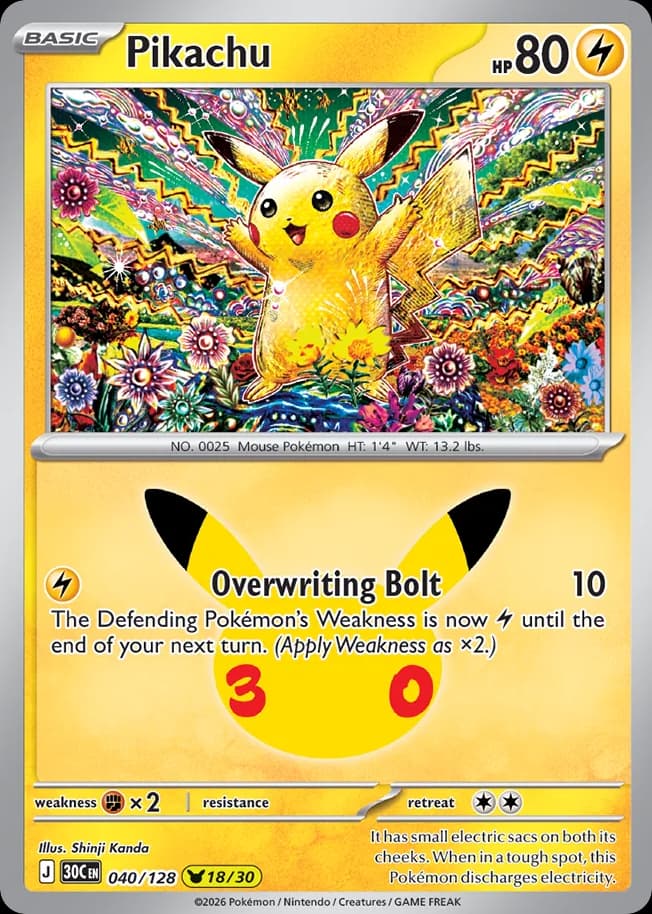 Pikachu Pokémon Karte