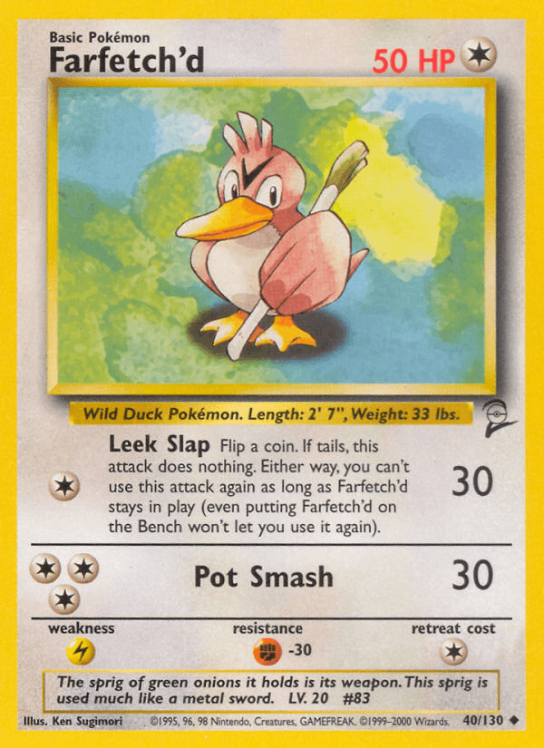 Farfetch'd Pokémon Karte