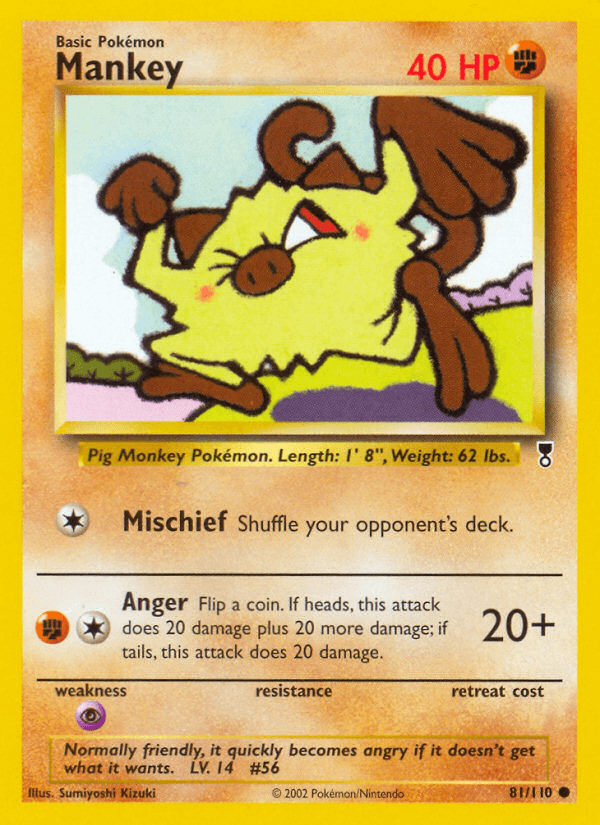 Mankey Pokémon Karte